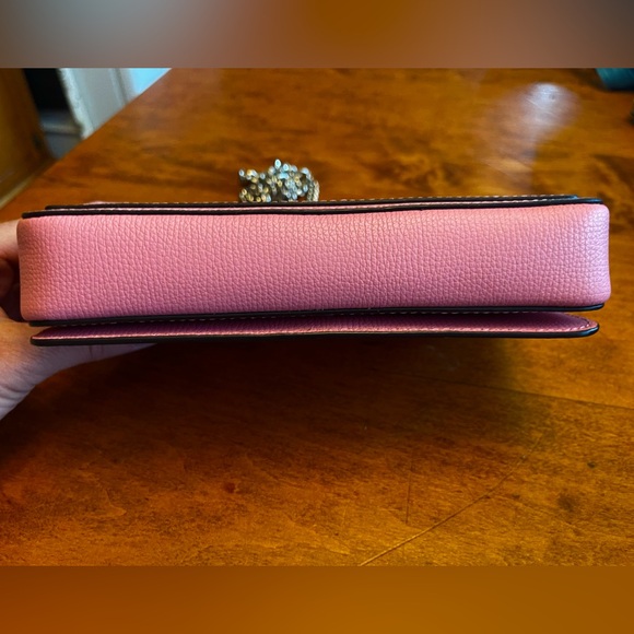 Kate Spade Candy Pink Crossbody Leather Purse With Chain Handle - Picture 9 of 12
